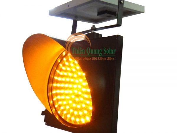 Đèn tín hiệu giao thông năng lượng mặt trời TQS-D200-Chớp vàng